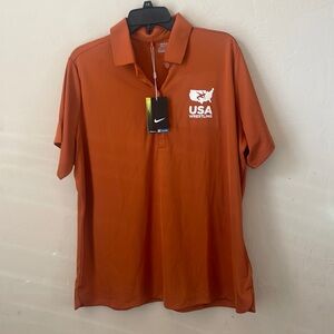 NWT Nike USA Wrestling Dri-Fit Polo! 3X
